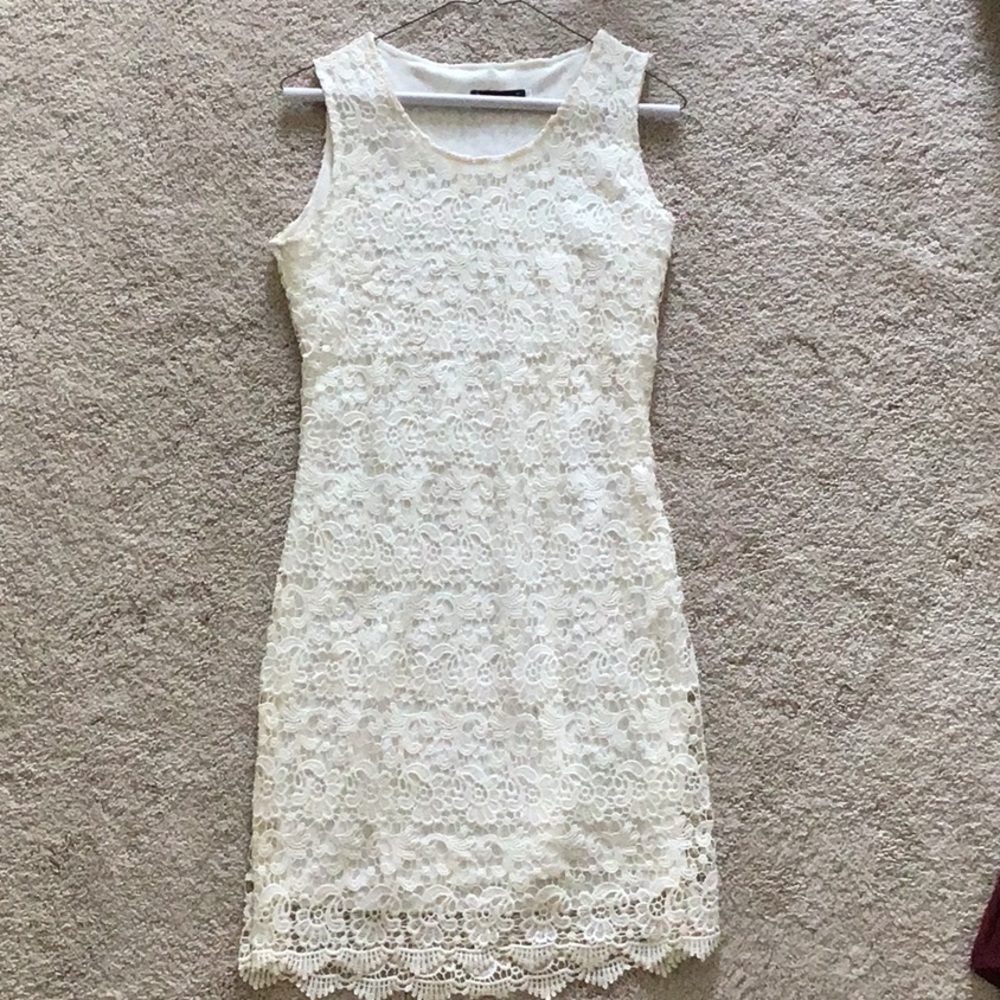 Modern Devil White Lace Dress